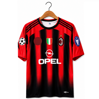 AC Milan 2006-07 Home Jersey 5 Sleeve Sublimation (Cafu 2)