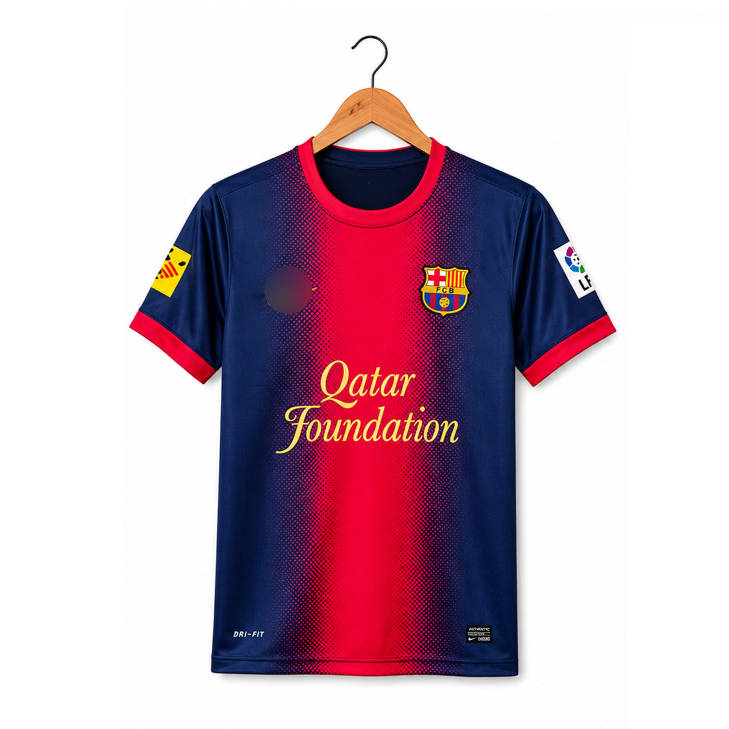 FC Barcelona 2012-13 Home Jersey 5 Sleeve Sublimation (Fabregas 4)