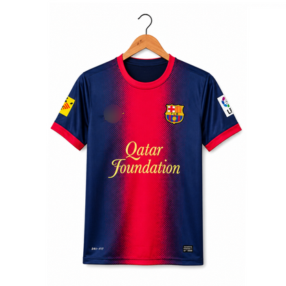 FC Barcelona 2012-13 Home Jersey 5 Sleeve Sublimation (Fabregas 4)