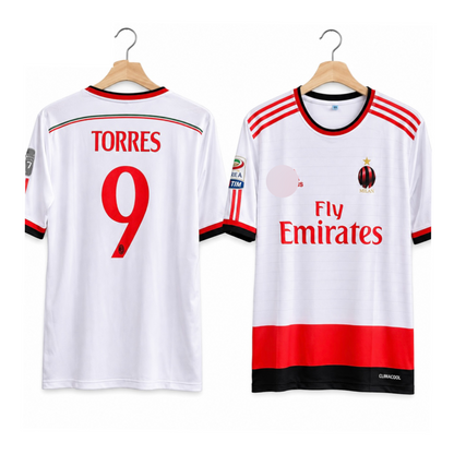 AC Milan 2014-15 Away Jersey 5 Sleeve Sublimation (Torres 9)