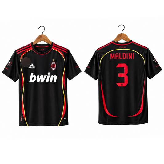 AC Milan 2009-10 Away Jersey 5 Sleeve Sublimation (Maldini 3)