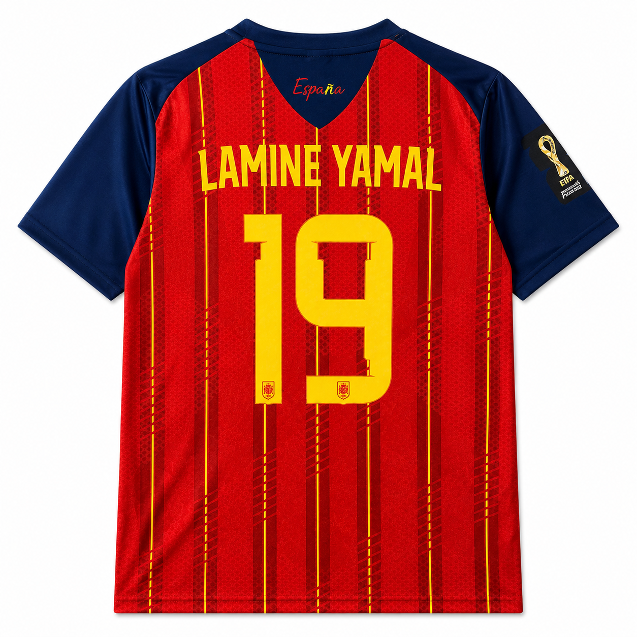 Spain Wc champions special edition home Jersey Half Sleeve Sublimation