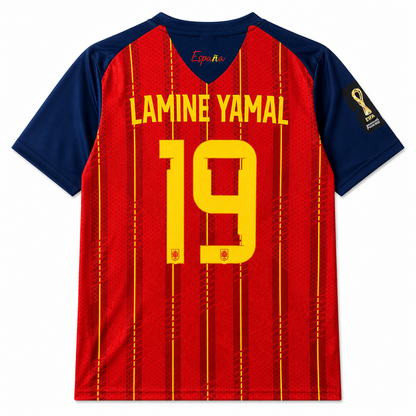 Spain Wc champions special edition home Jersey Half Sleeve Sublimation