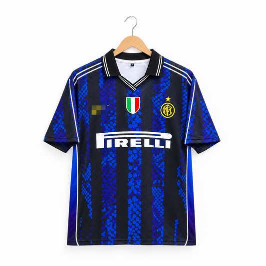 J.Zanetti inter milan retro jersey 5 sleeve collar type