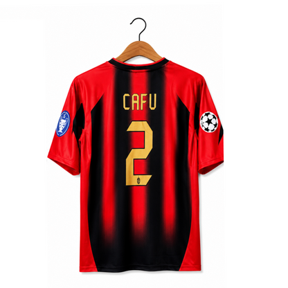 AC Milan 2006-07 Home Jersey 5 Sleeve Sublimation (Cafu 2)