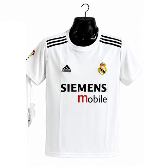 Ziadane real madrid retro jersey 5 sleeve embroidery