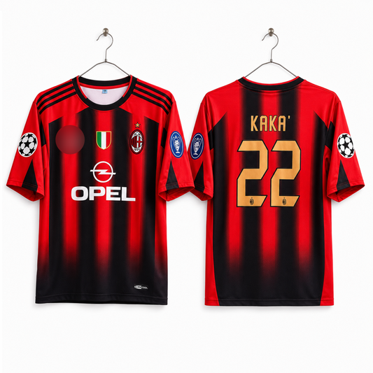 AC Milan 2006-07 Home Jersey Short Sleeve (𝗞𝗮𝗸𝗮 𝟮𝟮)